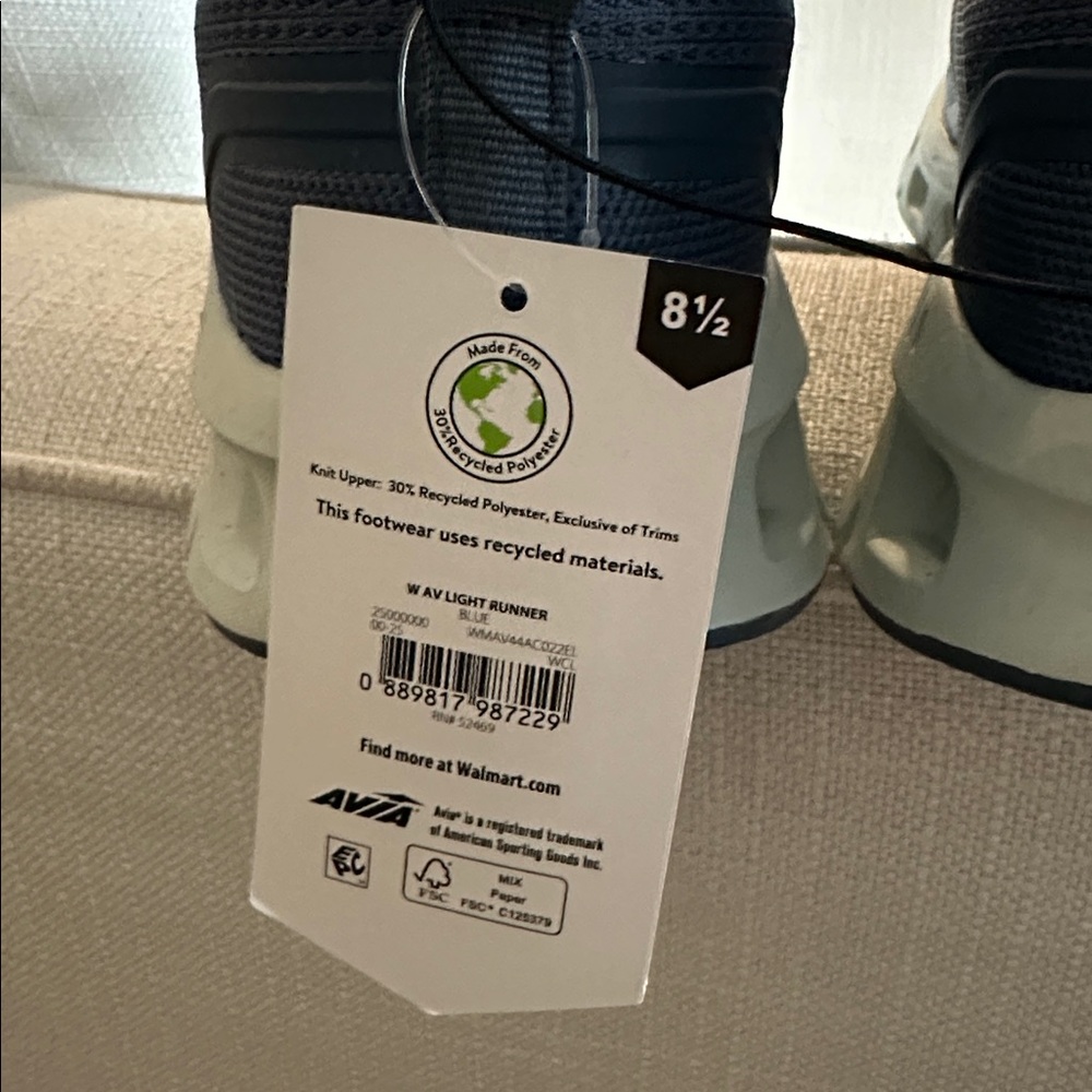 Avia Women's Athletic Light Runner Shoes in Blue Size 8.5 - Picture 8 of 10